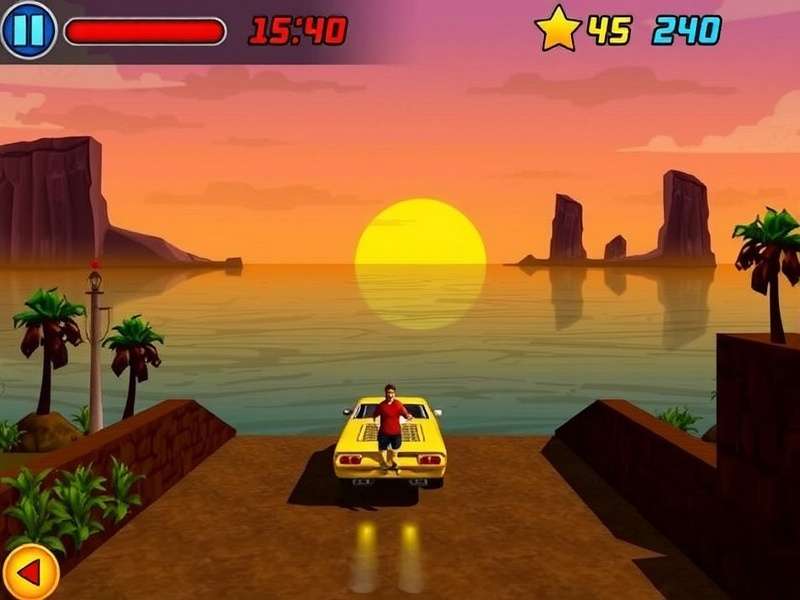 Bollywood Sunset Chase Game Screenshot